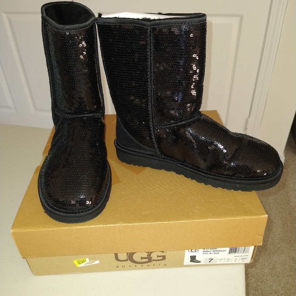 Ugg Black Sequin Boots
